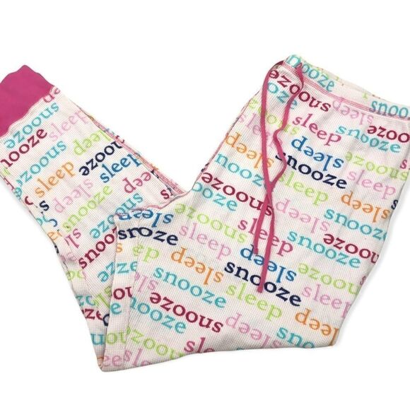 Sonoma pink waffle knit 2 pc drawstring pajama pant - Picture 3 of 8